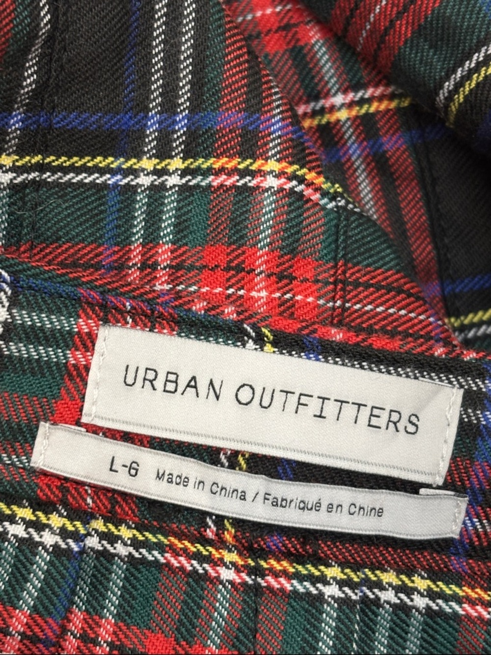 NWT Urban Outfitters Mary Red Tartan Plaid Pleated Mini Skirt Large - Picture 11 of 12